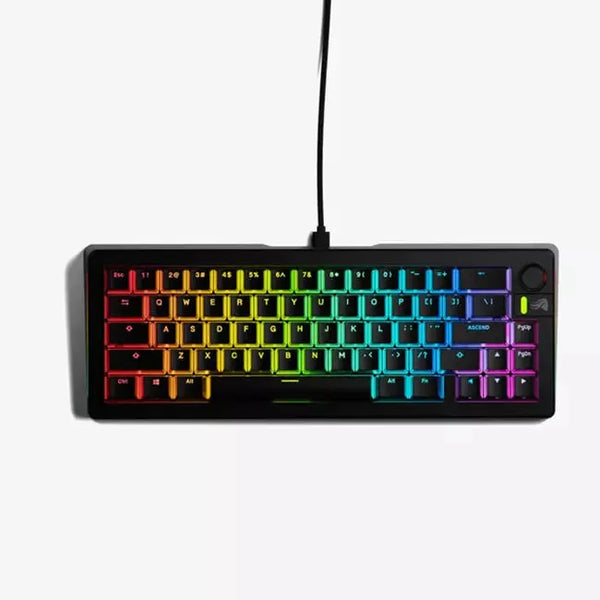 Glorious GMMK 3 65% Compact Mechanical Gaming Arabic Keyboard Black